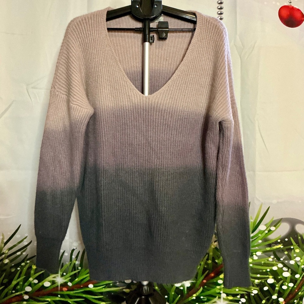 CBRAND sweater, ombré purple.